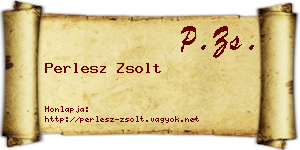 Perlesz Zsolt névjegykártya